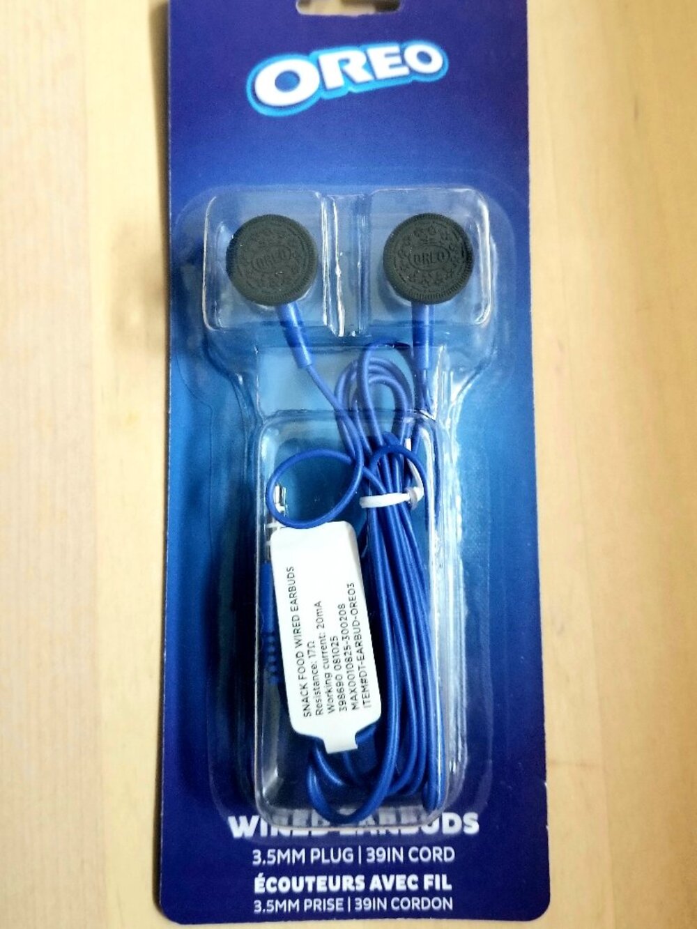 Oreo Wired Earbuds Headphones NEW